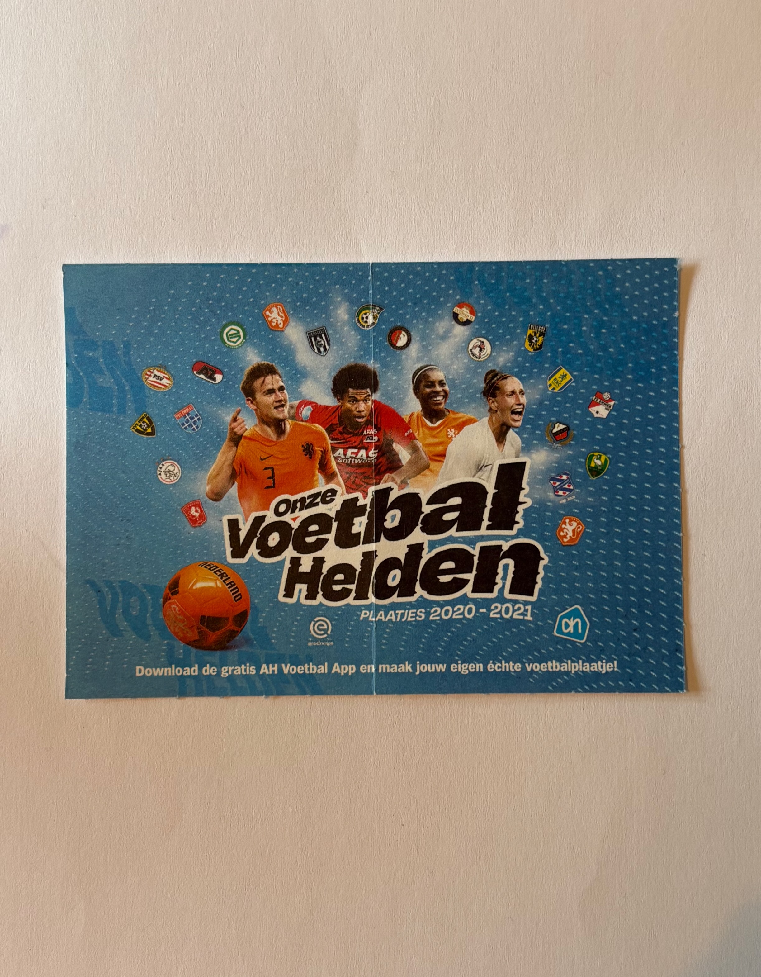 Voorbeeld van de collectie AH Eredivisie 2020-2021