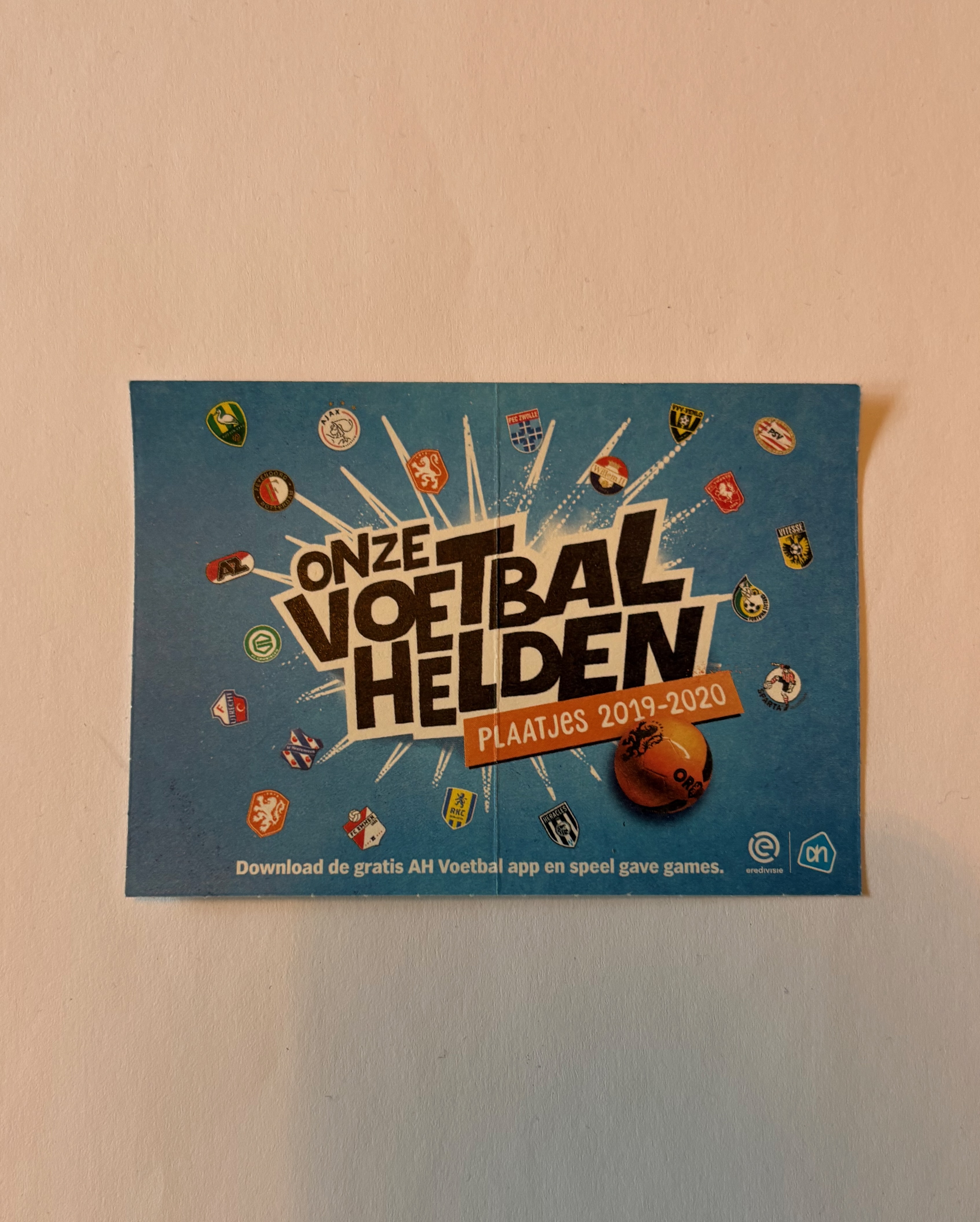 Voorbeeld van de collectie AH Eredivisie 2019-2020